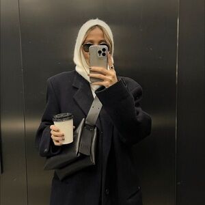 White knit balaclava